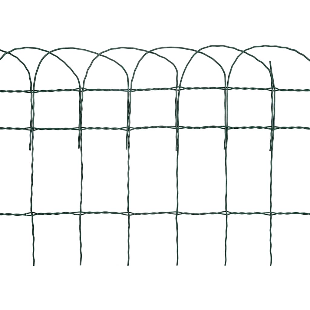 vidaXL Beetzaun Pulverbeschichtetes Eisen 10x0,4 m