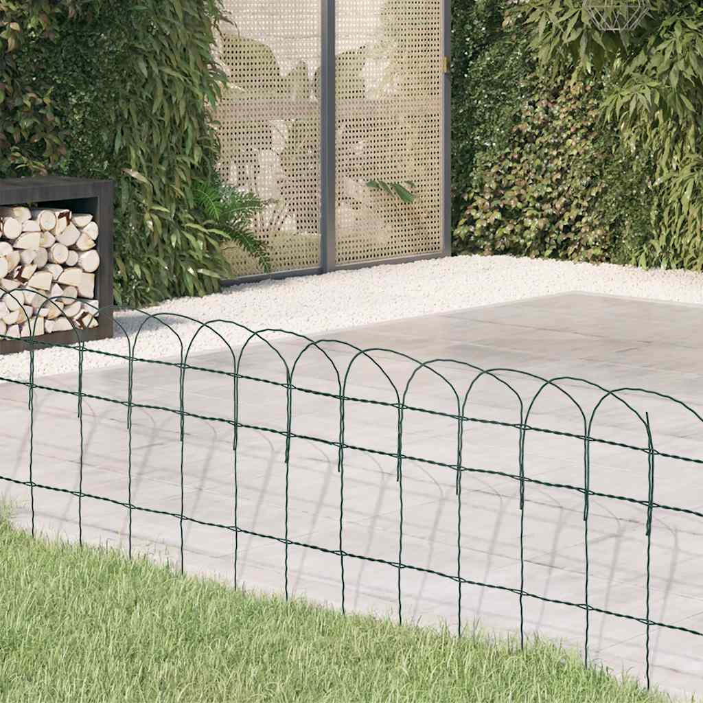 vidaXL Beetzaun Pulverbeschichtetes Eisen 10x0,4 m