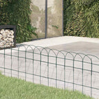 vidaXL Beetzaun Pulverbeschichtetes Eisen 10x0,4 m