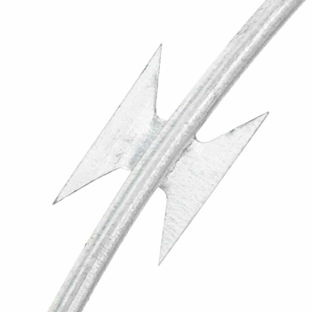 vidaXL Stacheldraht Concertina Klingendraht Verzinkter Stahl 100 m