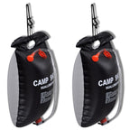 vidaXL Campingdusche 2 Stk. Solar 20 L