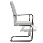 vidaXL Freischwinger 6 Stk. Weiß Kunstleder