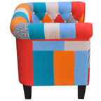 vidaXL Sessel mit Patchwork-Design Stoff