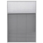 vidaXL Plisse Insektenschutzfenster mit Jalousie Aluminium 160×80 cm