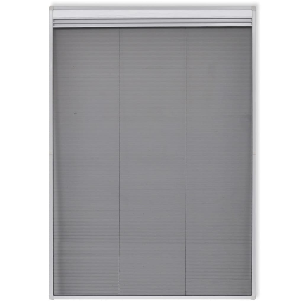 vidaXL Plisse Insektenschutzfenster mit Jalousie Aluminium 160×80 cm