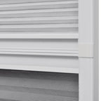 vidaXL Plisse Insektenschutzfenster mit Jalousie Aluminium 160×80 cm