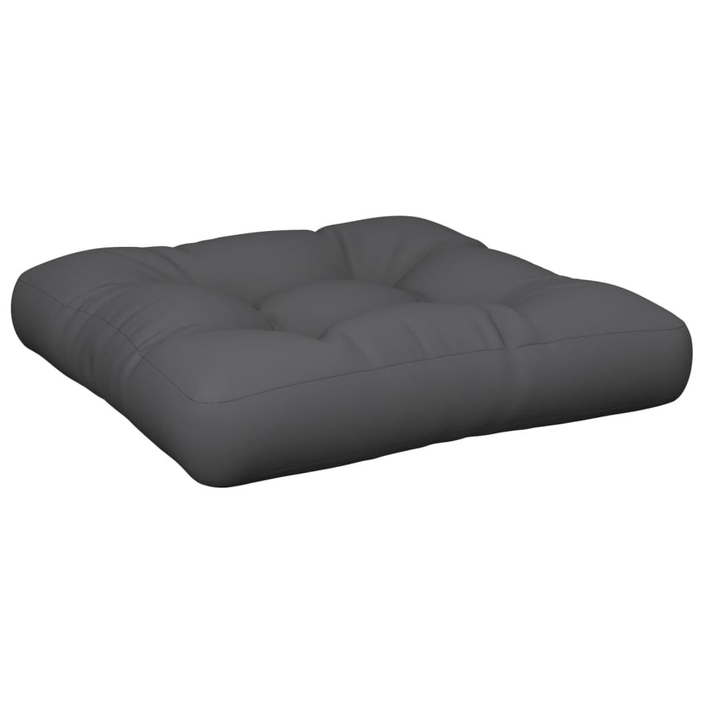 vidaXL Palettenkissen 50x50x12 cm Grau Stoff