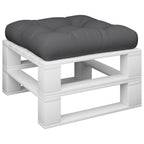 vidaXL Palettenkissen 50x50x12 cm Grau Stoff