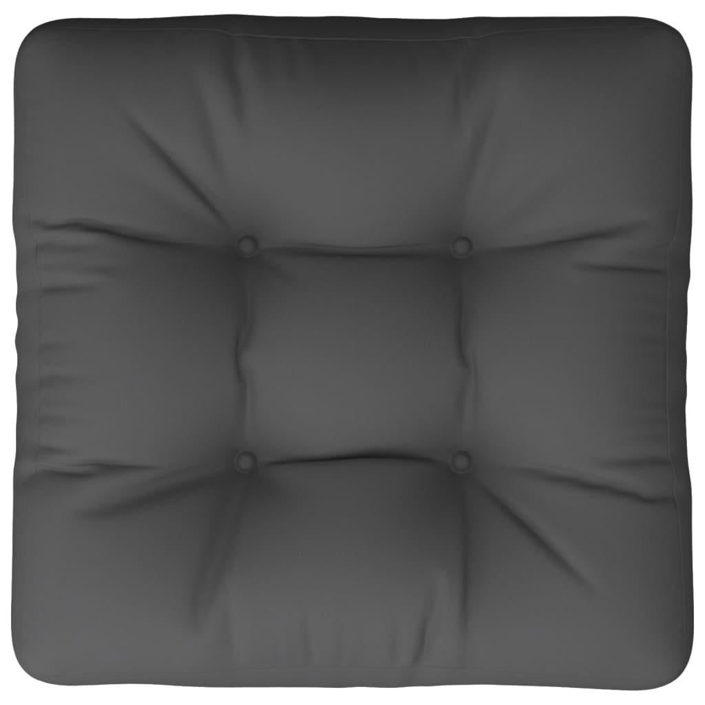 vidaXL Palettenkissen 50x50x12 cm Grau Stoff
