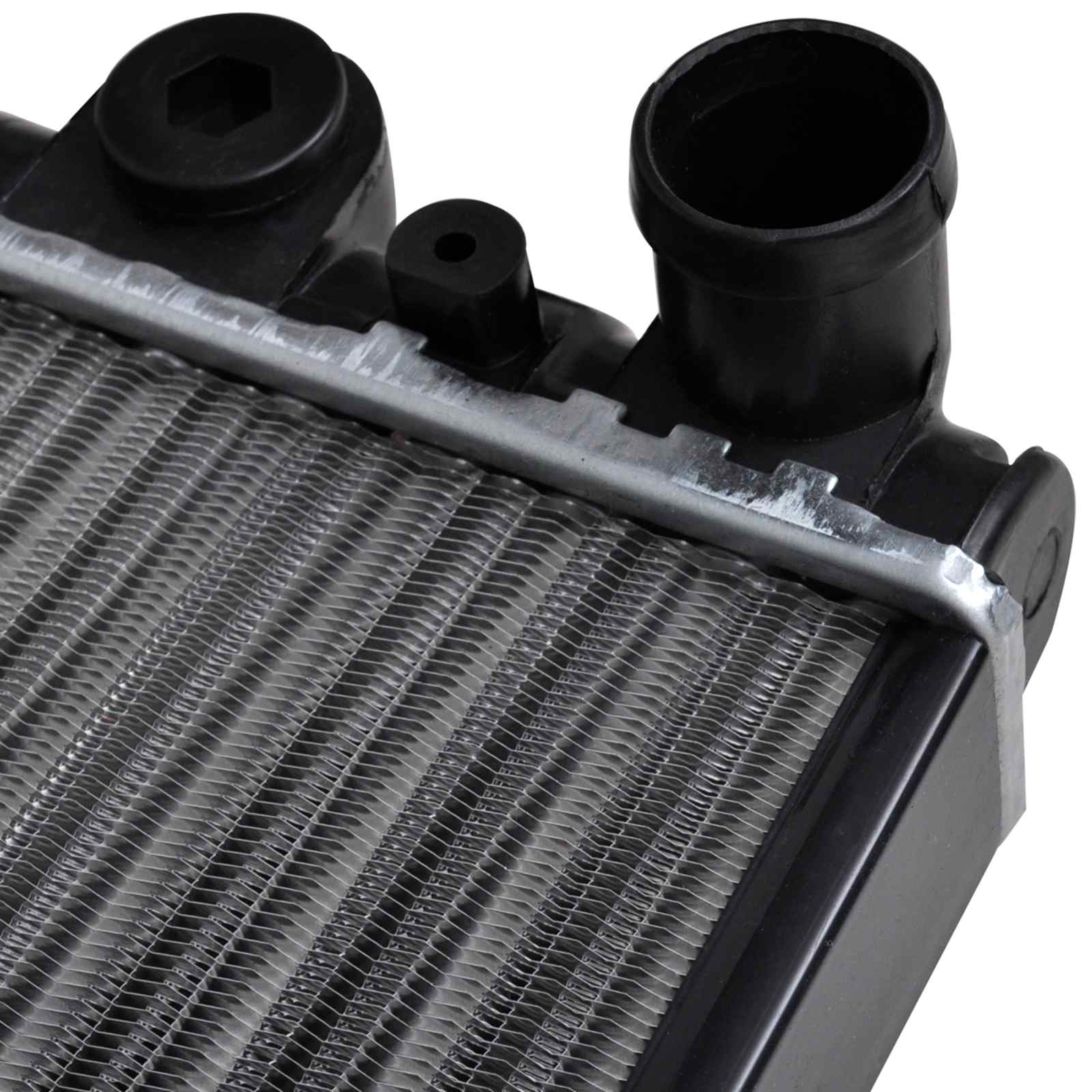 vidaXL Wasser Kühler Schwarz Metall