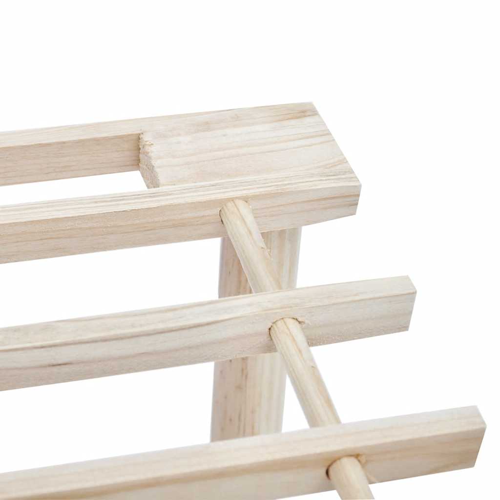 vidaXL Schuhregale mit 4 Böden 2 Stk. Massivholz Tanne
