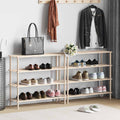 vidaXL Schuhregale mit 4 Böden 2 Stk. Massivholz Tanne