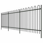 vidaXL Zaun 600 x 150 cm Pulverbeschichteter Stahl