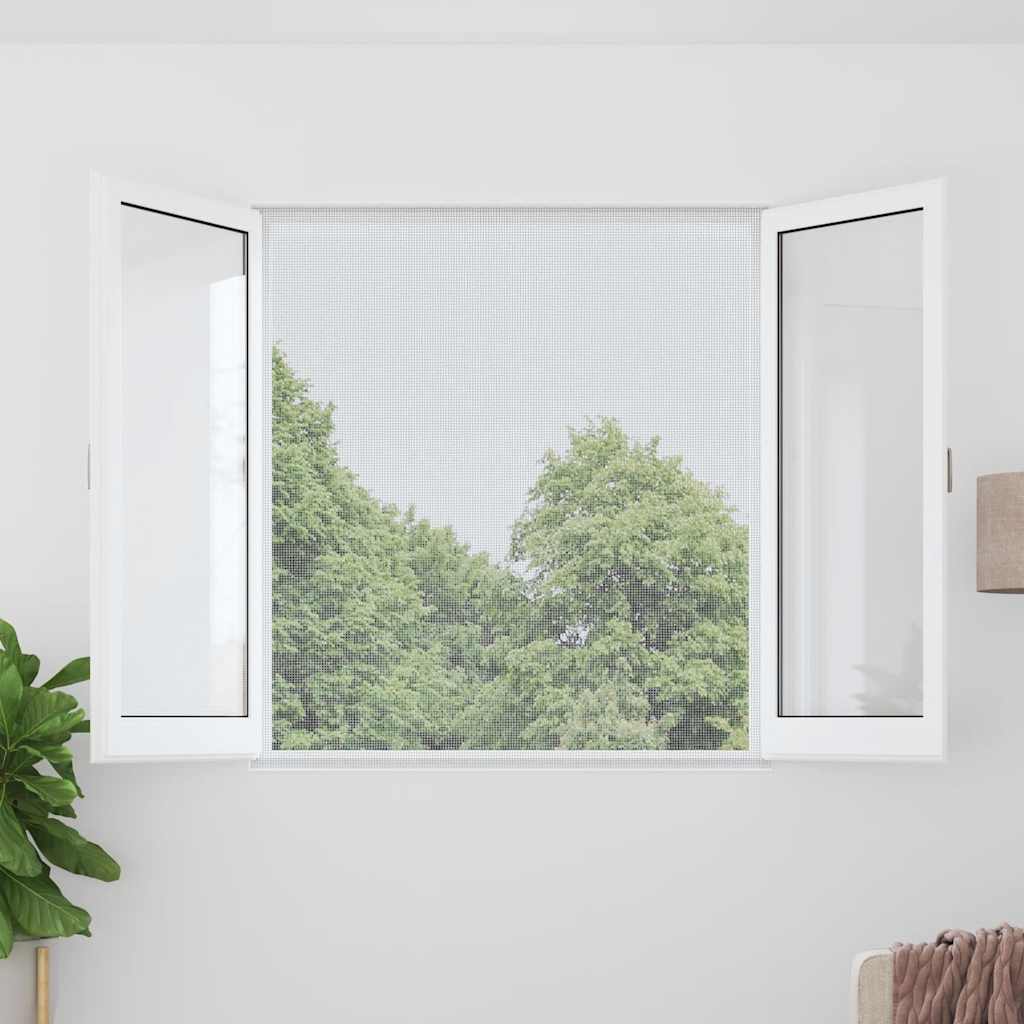 vidaXL Fliegengitter Aluminium 100x500 cm Silbern