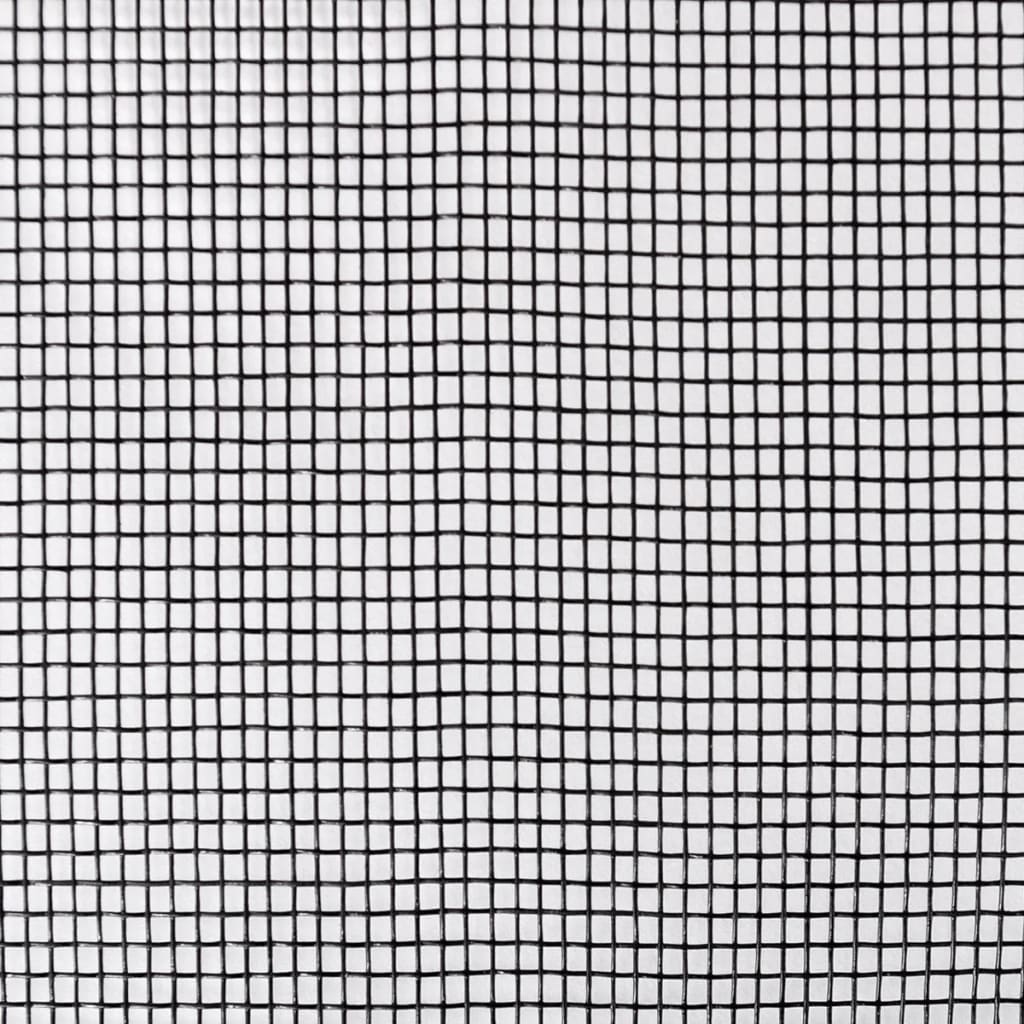 vidaXL Fliegengitter Fiberglas 100x1000 cm Schwarz