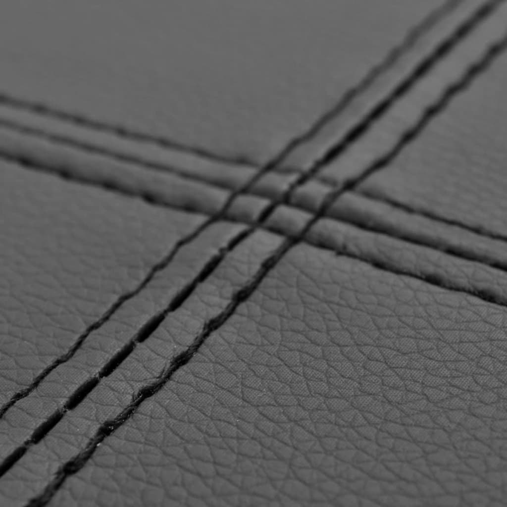 vidaXL Sitzbank Schwarz Hochwertiges Kunstleder
