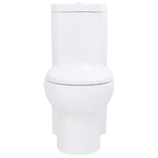 vidaXL Toilette für Ecke Keramik Weiß