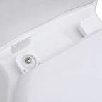 vidaXL Toilette für Ecke Keramik Weiß
