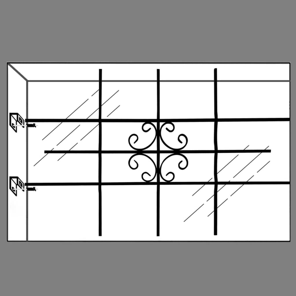 vidaXL Fenstergitter 69x114 cm
