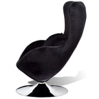 vidaXL Sessel in Ei-Form Schwarz