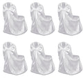 6 x Stuhlhusse für Hochzeit Bankett weiß