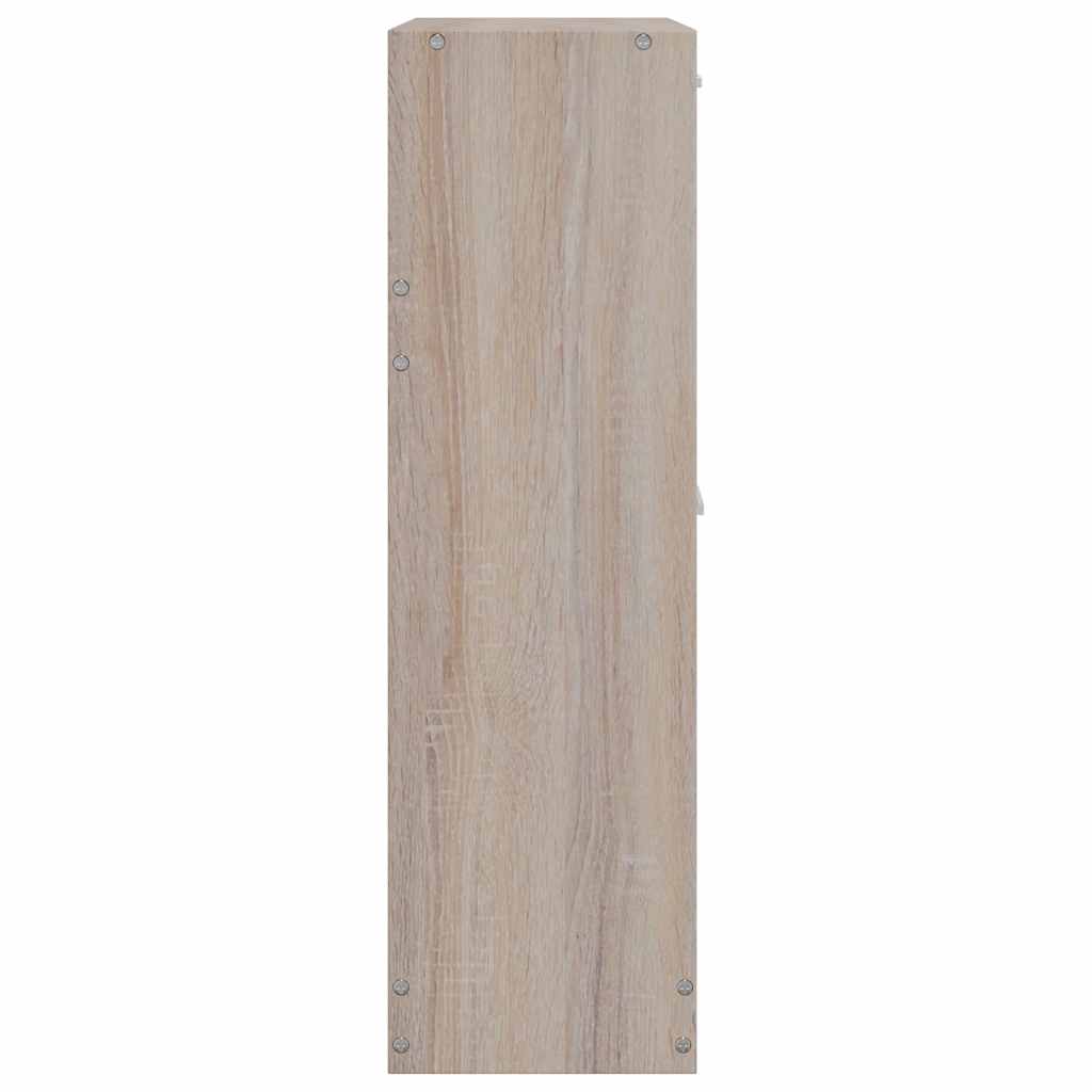 vidaXL Schuhschrank Holz in Eichen-Optik mit 2 Schuhkippern