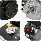 vidaXL Benzinmotor 6,5 PS 4,8 kW Schwarz