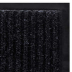 vidaXL Türmatte Schwarz 90 x 60 cm PVC