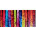 vidaXL Couchtisch mit Glasplatte Regenbogen-Aufdruck