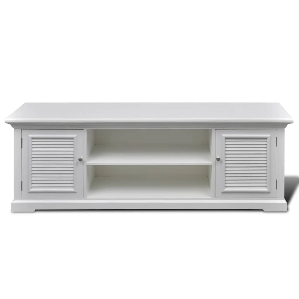 vidaXL TV-Schrank Weiß Holz