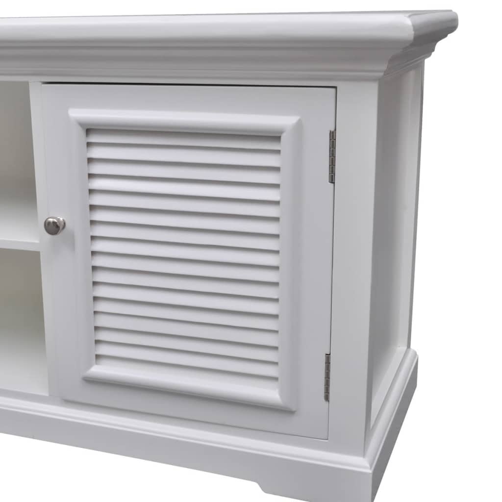 vidaXL TV-Schrank Weiß Holz