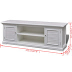 vidaXL TV-Schrank Weiß Holz
