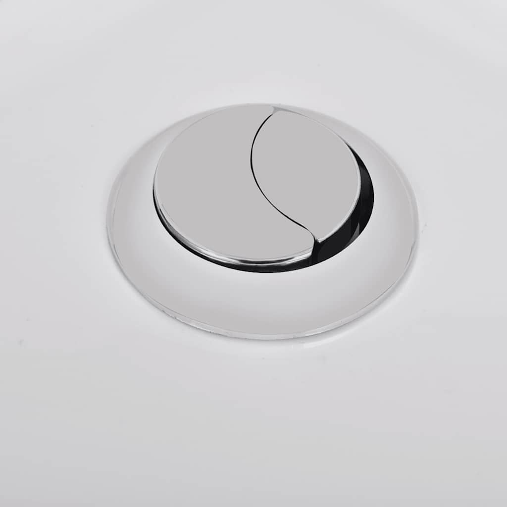 vidaXL Toiletten & Bidet Set Weiß Keramik