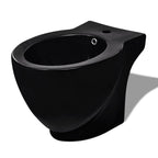vidaXL Keramik-WC & Bidet-Set Schwarz