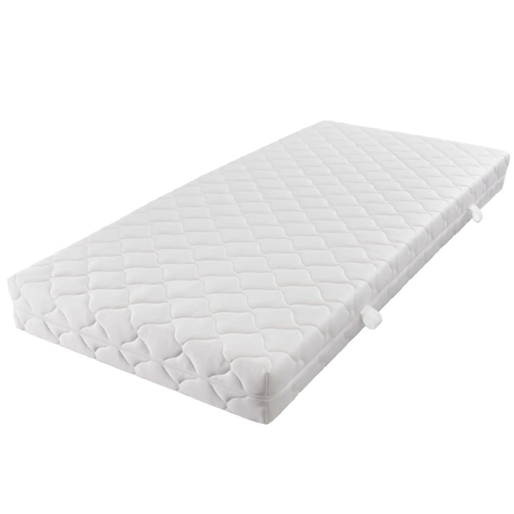 vidaXL Matratze mit waschbarem Bezug 200×90×17 cm H3