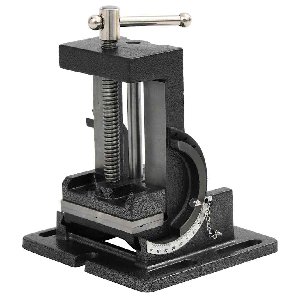 vidaXL Maschinenschraubstock Kippbar Handbetrieben 110 mm