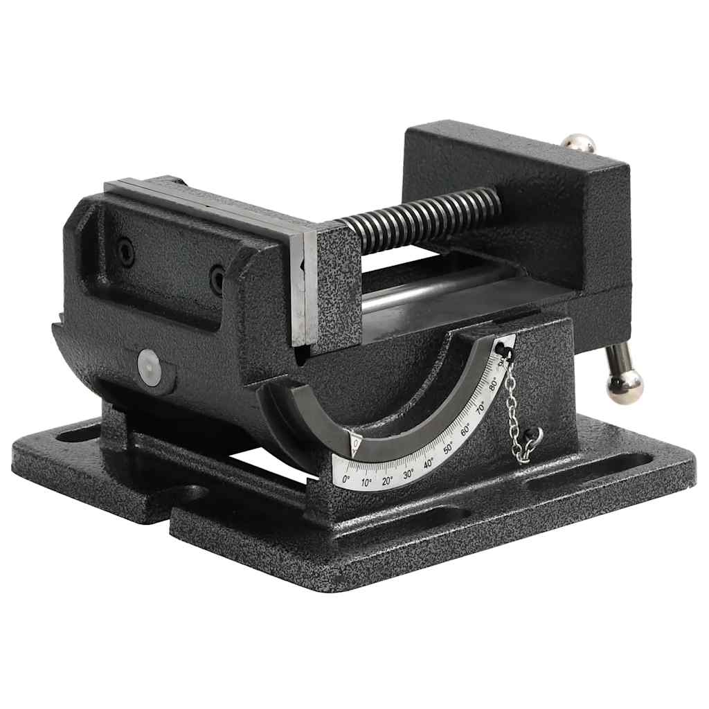 vidaXL Maschinenschraubstock Kippbar Handbetrieben 110 mm