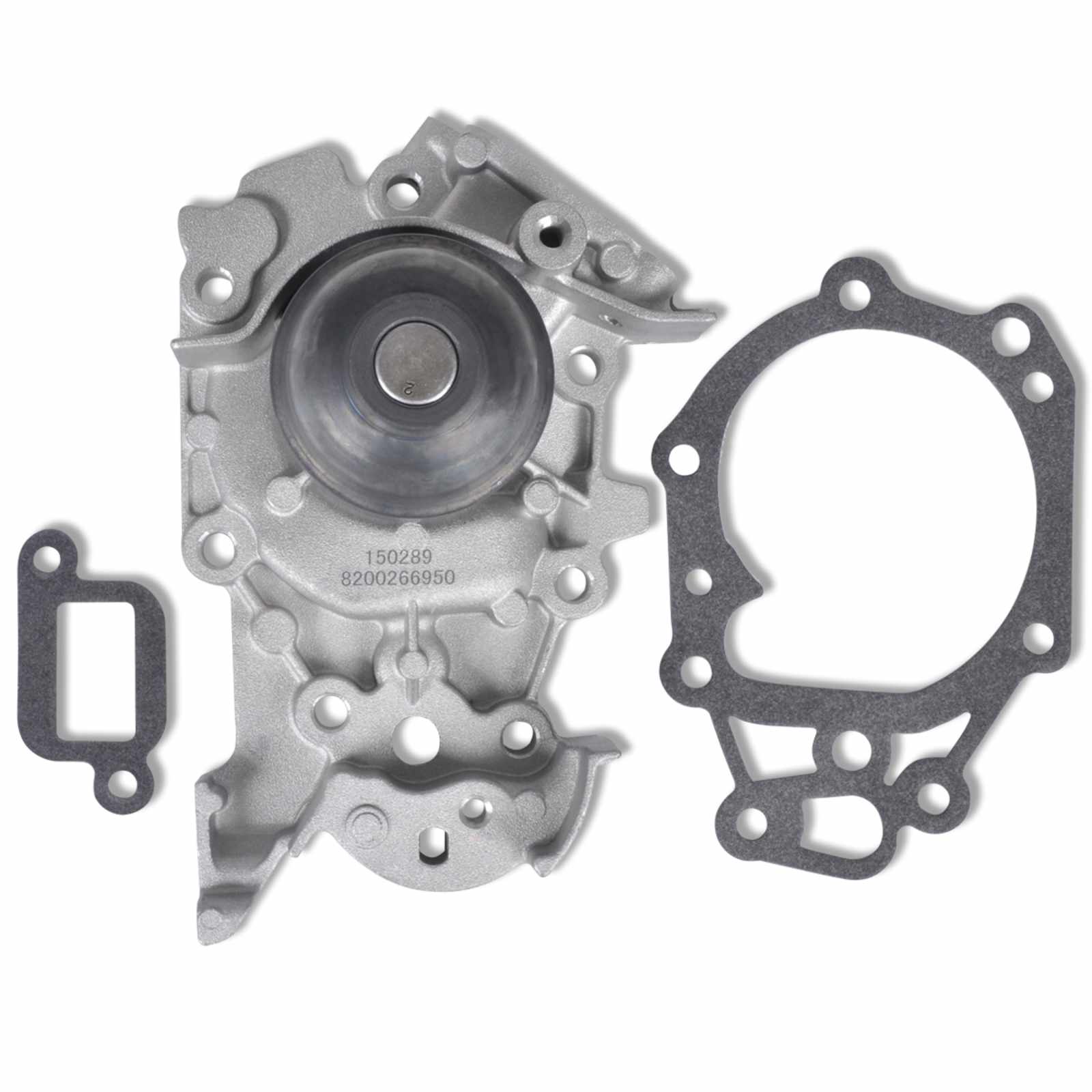 vidaXL Wasserpumpe Silber Metall