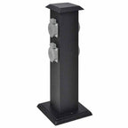 vidaXL Steckdosensäule Schwarz