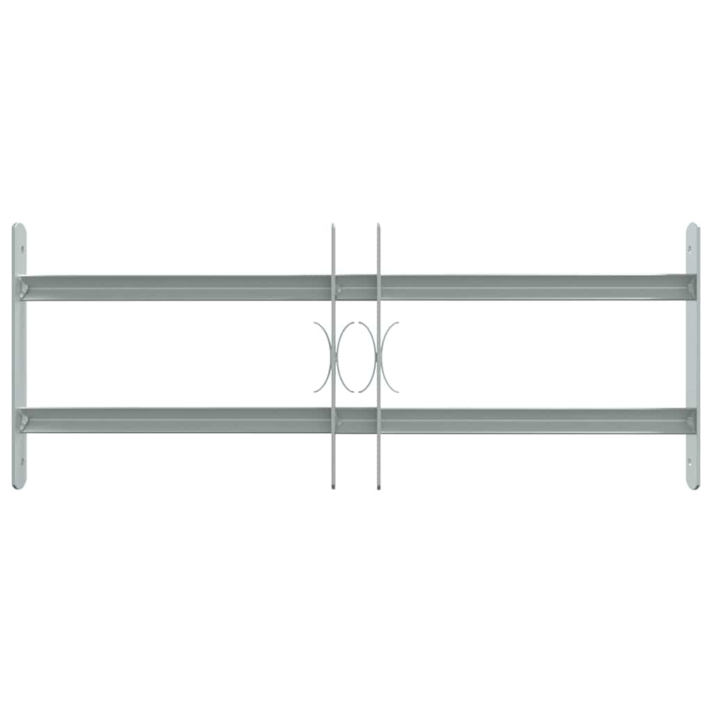 vidaXL Fenstergitter Verstellbar mit 2 Querstäben 500-650 mm