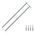 vidaXL Fenstergitter Verstellbar mit 2 Querstäben 700-1050 mm