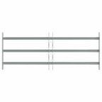 vidaXL Fenstergitter Verstellbar mit 3 Querstäben 700-1050 mm
