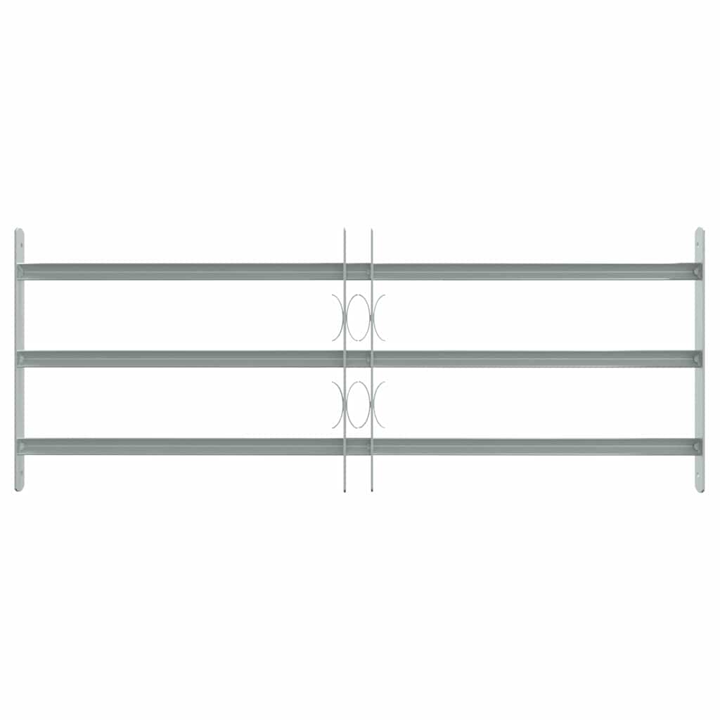 vidaXL Fenstergitter Verstellbar mit 3 Querstäben 700-1050 mm