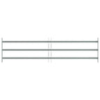 vidaXL Fenstergitter Verstellbar mit 3 Querstäben 1000-1500 mm