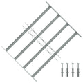 vidaXL Fenstergitter Verstellbar mit 4 Querstäben 500-650 mm