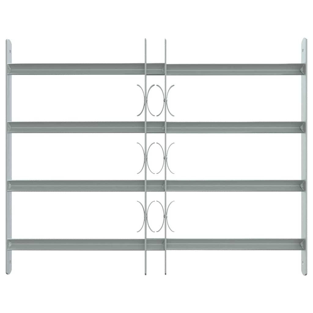vidaXL Fenstergitter Verstellbar mit 4 Querstäben 500-650 mm