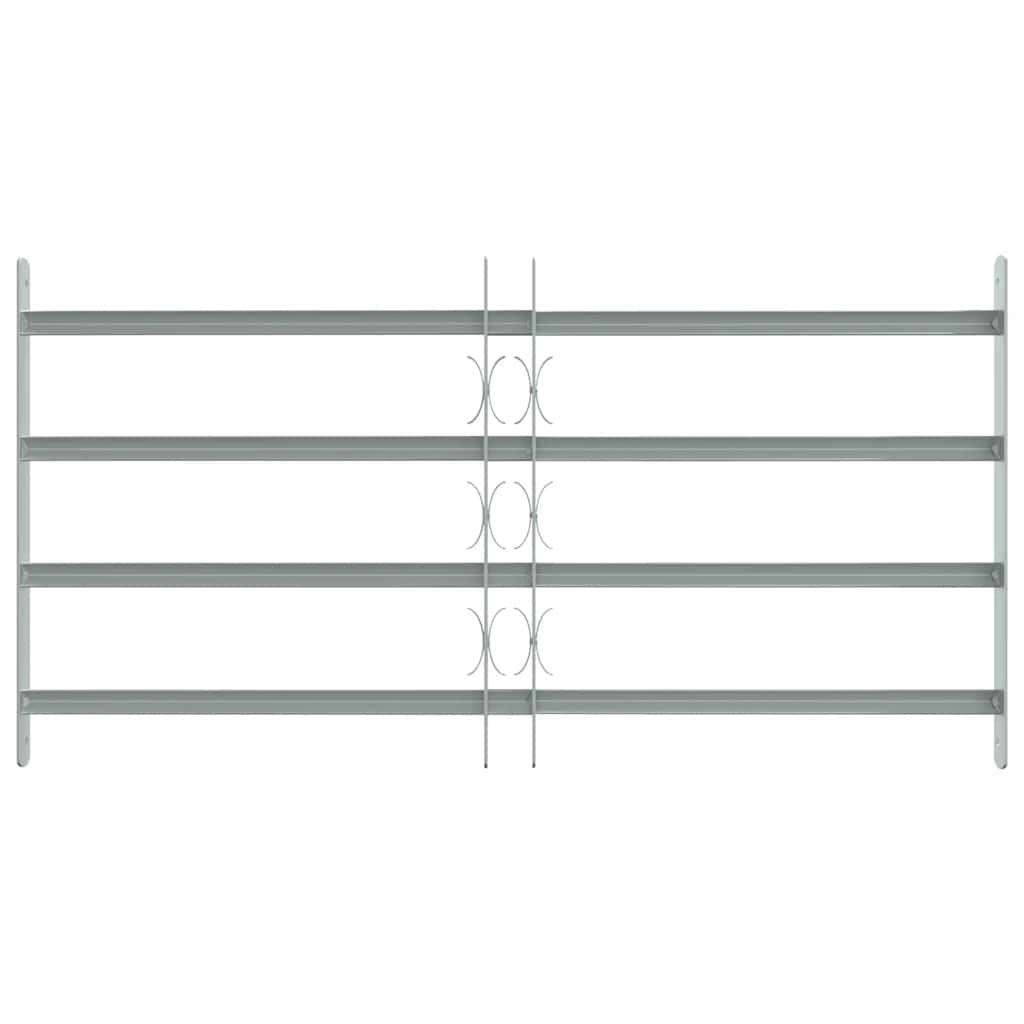 vidaXL Fenstergitter Verstellbar mit 4 Querstäben 700-1050 mm