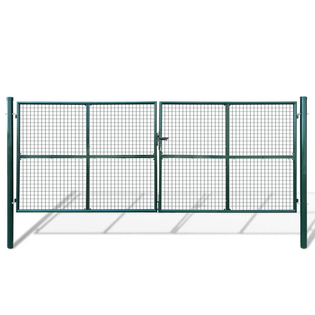 vidaXL Gartentor aus Maschengewebe 400x150 cm