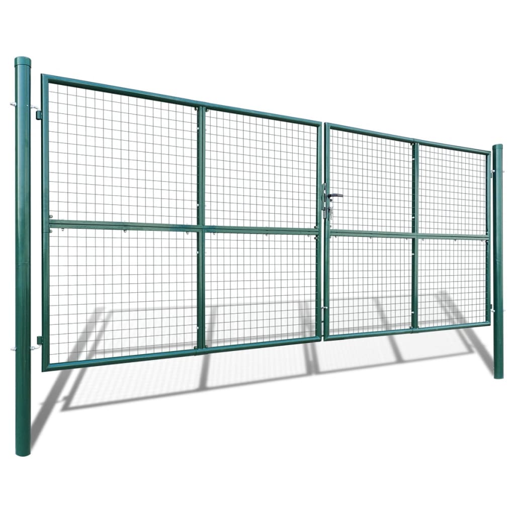 vidaXL Gartentor aus Maschengewebe 400x150 cm