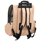 vidaXL Trolley für Haustiere 3-in-1 Faltbar Beige